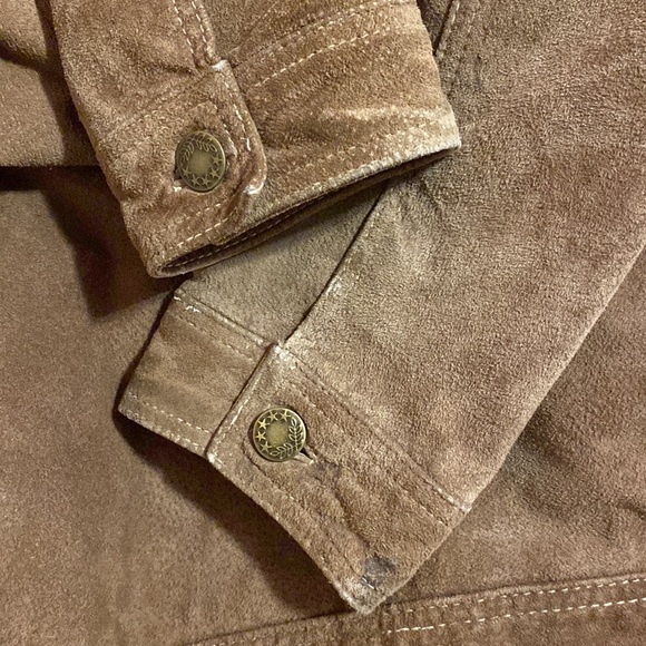 Vintage Brown Suede Leather Jacket - Picture 7 of 7